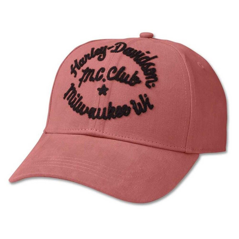 Harley-Davidson Women's Club Crew Adjustable Baseball Hat Pink 97760-23VW NEW